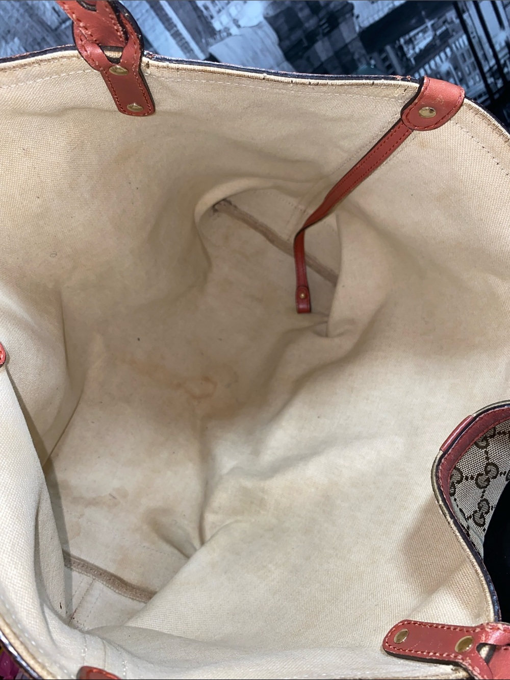 Authentic Rare Pink Gucci GG Tote Bag ONLY Without Pouch - Picture 9 of 17